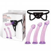 Тренировочный набор с тремя насадками Pegging Training Set - Lux Fetish - купить с доставкой в Раменском