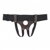 Трусики для страпона коричневого цвета - БДСМ Арсенал - купить с доставкой в Раменском