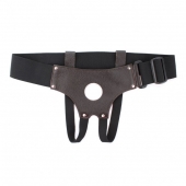Трусики для страпона коричневого цвета - БДСМ Арсенал - купить с доставкой в Раменском