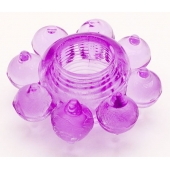 Мягкая фиолетовая гелевая насадка - Toyfa Basic - в Раменском купить с доставкой