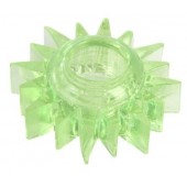Зеленое эрекционное кольцо-солнце - Toyfa Basic - в Раменском купить с доставкой