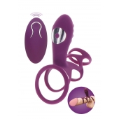 Фиолетовая эрекционная вибронасадка Halo Halo C-Ring Sleeve - Toy Joy - в Раменском купить с доставкой