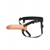 Полый страпон на ремнях 8’’ Hollow Silicone Strap-on - Pipedream - купить с доставкой в Раменском