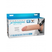 Полый страпон на ремнях 6’’ Hollow Silicone Strap-on - Pipedream - купить с доставкой в Раменском