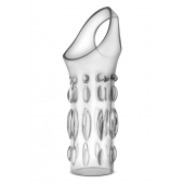 Прозрачная насадка на пенис Stretchy Studded Penis Sleeve Ring - Blush Novelties - в Раменском купить с доставкой