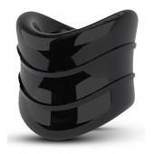 Черное эрекционное кольцо на мошонку Beef Ball Stretcher Snug X Long - Blush Novelties - в Раменском купить с доставкой