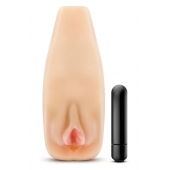 Мастурбатор-вагина с вибрацией Soft   Wet Natasha Realistic Beige Masturbator - Blush Novelties - в Раменском купить с доставкой