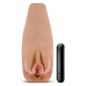 Маструбатор-вагина с вибрацией Soft   Wet Renata Realistic Tan Masturbator - Blush Novelties - в Раменском купить с доставкой