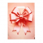 Пакет с принтом в виде банта с вырубной ручкой (30х40 см) - Сима-Ленд - купить с доставкой в Раменском