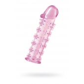 Розовая насадка на пенис с шипами - 12,5 см. - A-toys - в Раменском купить с доставкой
