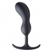 Черный массажер простаты с утяжелителями Premium Silicone Weighted Prostate Plug Large - 18,8 см. - XR Brands - в Раменском купить с доставкой