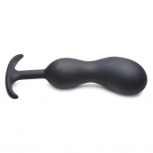 Черный массажер простаты с утяжелителями Premium Silicone Weighted Prostate Plug XL - 20,8 см. - XR Brands - в Раменском купить с доставкой