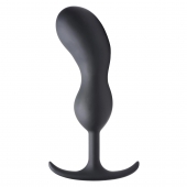 Черный массажер простаты с утяжелителями Premium Silicone Weighted Prostate Plug XL - 20,8 см. - XR Brands - в Раменском купить с доставкой