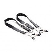 Ремни с зажимами для половых губ Spread Labia Spreader Straps with Clamps - XR Brands - купить с доставкой в Раменском