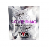 Прозрачное виброкольцо с двумя вибропульками - Toyfa Basic - в Раменском купить с доставкой