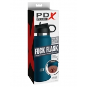Смуглый мастурбатор-вагина в синей колбе F*ck Flask - Pipedream - в Раменском купить с доставкой