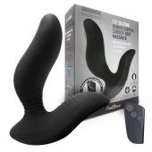 Черный вибромассажер простаты 3,5’’ Remote Control Curve P-spot Massager - 12 см. - Erokay - в Раменском купить с доставкой