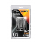 Прозрачная насадка с шипами STAY HARD COCK SLEEVE 01 CLEAR - Blush Novelties - в Раменском купить с доставкой