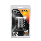Прозрачная насадка на пенис с шишечками STAY HARD COCK SLEEVE 02 CLEAR - Blush Novelties - в Раменском купить с доставкой