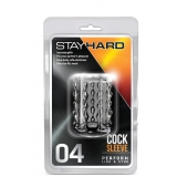 Прозрачная насадка с бороздками STAY HARD COCK SLEEVE 04 CLEAR - Blush Novelties - в Раменском купить с доставкой