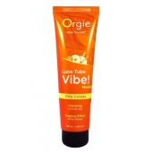 Гель с эффектом вибрации Lube Tube Vibe Medium Pina Colada - 100 мл. - ORGIE - купить с доставкой в Раменском