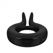 Черное эрекционное кольцо Marry Me Rechargeable Vibrating Cockring - Adrien Lastic - в Раменском купить с доставкой