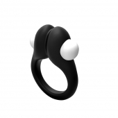 Черное эрекционное кольцо Zippy Vibrating Ring With Bullet - Adrien Lastic - в Раменском купить с доставкой