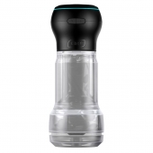 Набор PowerBlow   Feel Pocket Stroker Crystal: мастурбатор и интерактивная насадка - Kiiroo - в Раменском купить с доставкой