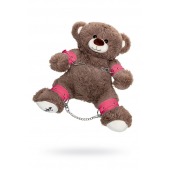 Бондажный набор: бурый мишка с розовыми оковами и наручниками - Pecado - купить с доставкой в Раменском