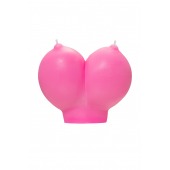 Розовая свеча «Сиськи» - 150 гр. - Pecado - купить с доставкой в Раменском