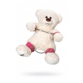 Бондажный набор: белый мишка с розовыми оковами и наручниками - Pecado - купить с доставкой в Раменском