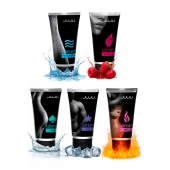 Набор из 5 лубрикантов JUJU (увлажняющий, Hot+, Long, Anal, малина) - JuJu - купить с доставкой в Раменском