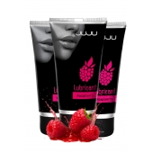 Набор из 3 съедобных лубрикантов JUJU со вкусом малины - JuJu - купить с доставкой в Раменском