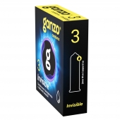 Супертонкие презервативы Ganzo Invisible - 3 шт. - Ganzo - купить с доставкой в Раменском