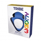 Синее эрекционное кольцо Wooomy Tribeс с вибрацией - Adrien Lastic - в Раменском купить с доставкой