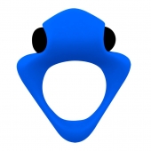 Синее эрекционное кольцо Wooomy Tribeс с вибрацией - Adrien Lastic - в Раменском купить с доставкой