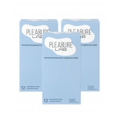 Набор из 3 упаковок ультратонких презервативов Pleasure Lab (по 12 шт.) - Pleasure Lab - купить с доставкой в Раменском