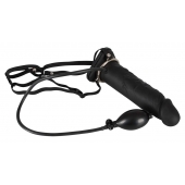 Полый страпон с эффектом увеличения Inflatable Strap-On - 18,5 см. - Orion - купить с доставкой в Раменском