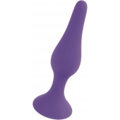 Фиолетовая анальная втулка Silcone Purple Plug Medium - 11 см. - Boys of Toys в Раменском Фиолетовая анальная втулка Silcone Purple Plug Medium - 11 см. - Boys of Toys