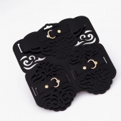 Фигурный набор для БДСМ-игр с узорами и золотистой фурнитурой - Crazy Handmade - купить с доставкой в Раменском