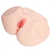 Мастурбатор-полуторс с двойным слоем материала и вибрацией Jenny Onahole Real Vagina - KOKOS - в Раменском купить с доставкой