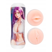Двусторонний мастурбатор аниме - ротик и вагина - Tokyo Style - в Раменском купить с доставкой