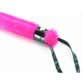 Нежная плеть с розовым мехом BDSM Light - 43 см. - БДСМ Арсенал - купить с доставкой в Раменском