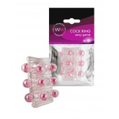 Прозрачная сквозная насадка на пенис с цветными шариками - Erowoman-Eroman - в Раменском купить с доставкой