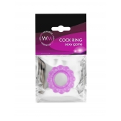 Лиловое эрекционное кольцо с 2 рядами стимулирующих шариков - Erowoman-Eroman - в Раменском купить с доставкой