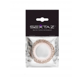 Эрекционное кольцо с бежевыми «ресничками» - Sextaz - в Раменском купить с доставкой