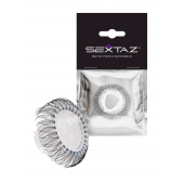 Эластичное эрекционное кольцо с длинными черными «ресничками» - Sextaz - в Раменском купить с доставкой