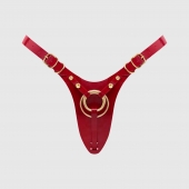 Красный пояс для фиксации насадок Strap-On-Me Leatherette Harness Fabulous - Strap-on-me - купить с доставкой в Раменском