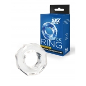Прозрачное эрекционное кольцо в форме гайки - Sex Expert - в Раменском купить с доставкой