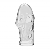 Прозрачная насадка на пенис Booker - 8 см. - Baile - в Раменском купить с доставкой